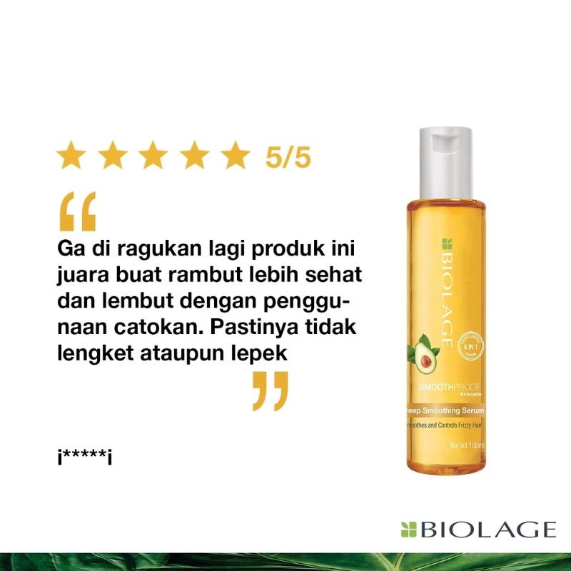 Matrix Biolage Deep Smoothing Serum 100 Ml | Serum Rambut Anti Megar