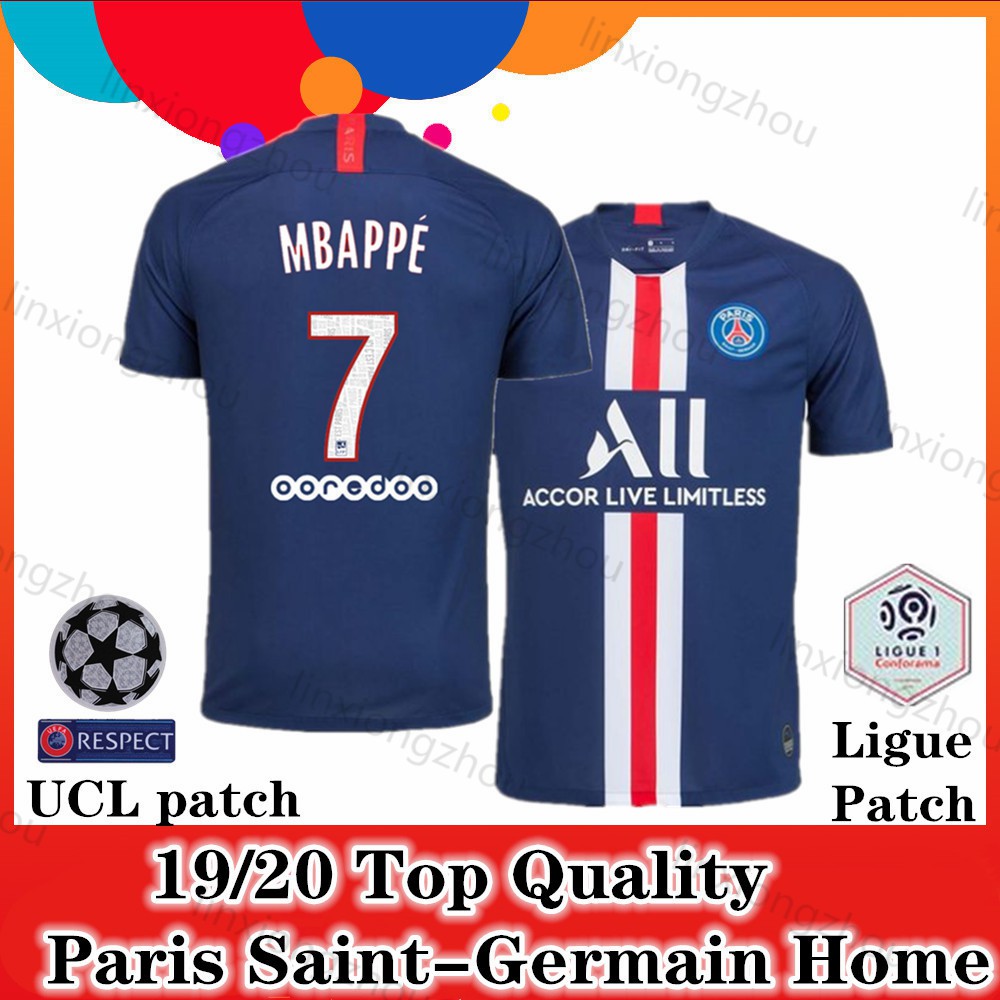 Jersey Paris Saint Germain Home 19 20 and 18 19 Jersey 