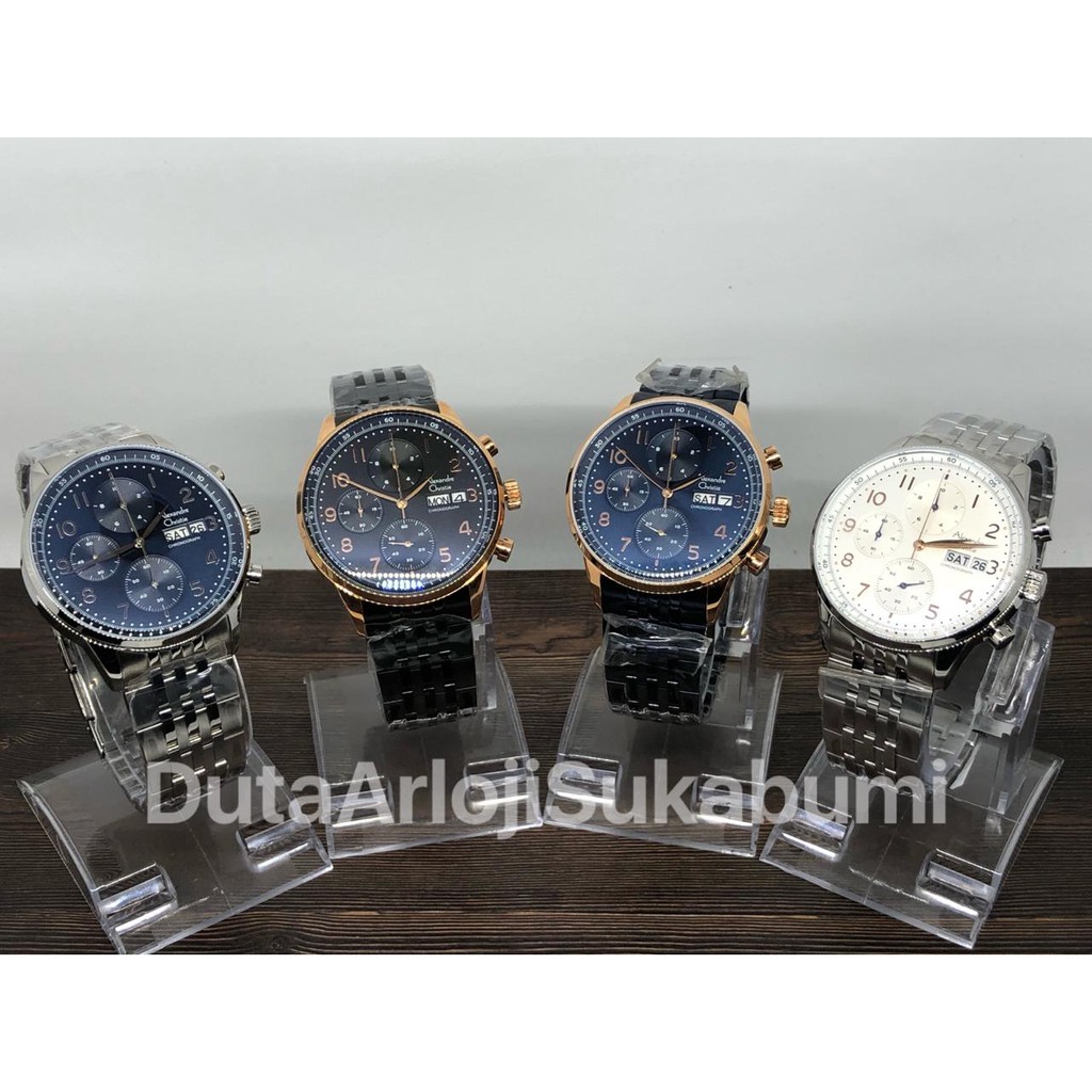 Jam Tangan Pria Alexandre Christie 6492MC Chronograph Stainless Steel