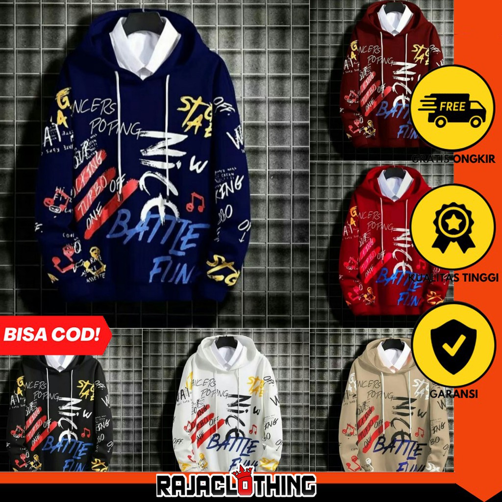 RCL - HOODIE NICE BATTLE HODIE JAMPER JAKET COWOK SWETER WANITA CEWE FASHION SWEATER PRIA