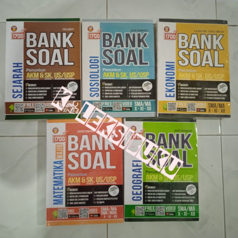 BANK SOAL 1700 SMA AKM&SK US/USP / MATEMATIKA/FISIKA/KIMIA/BIOLOGI/SEJARAH/GEOGRAFI/SOSIOLOGI/EKONOM-2