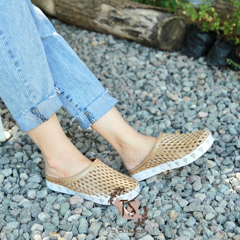 Sandal Sepatu Slop Jaring Polos BEST SELLER Import Mokaya 9038 atau Morego 9038