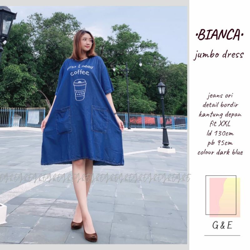 DRES JEANS BIANCA JUMBO [ LD 130 • PJ 95 ]