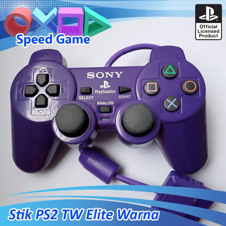 Stick stik PS2 PS 2 TW Hitam ELITE stik ps2 ps stik PlayStation/stik getar merek ELITE 02