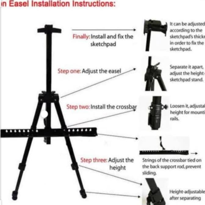 

EASEL STAND LUKIS/BINGKAI FOTO/PAPAN TULIS/PROMOSI READY STOK