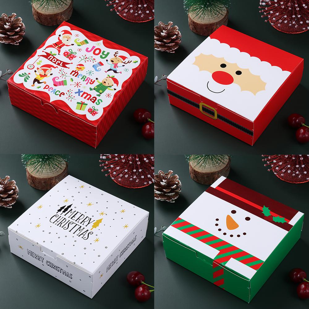 Solighter Kotak Kado Natal Party Decor Cookie Box Rusa Merry Christmas