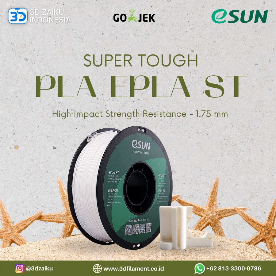 eSUN 3D Filament PLA SUPER TOUGH ePLA ST Filament 1.75 mm