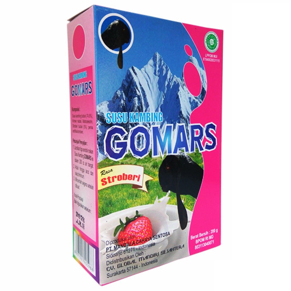 

GOMARS Susu Kambing Bubuk Rasa Strawberry Stroberi