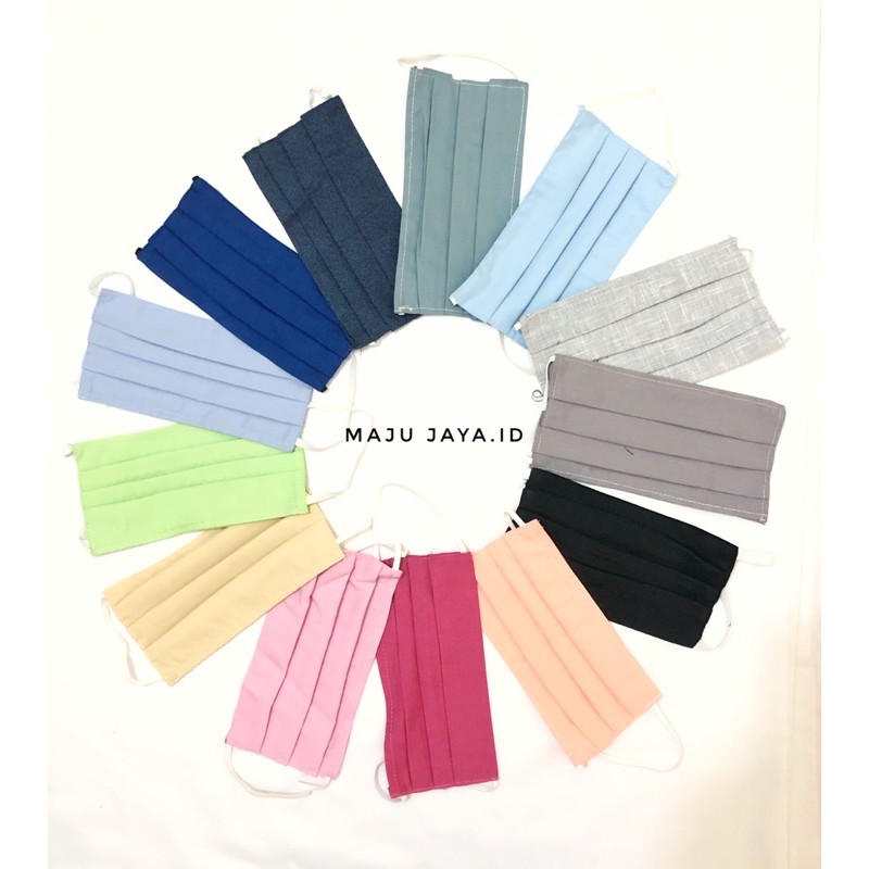 masker kain model sensi berwarna premium