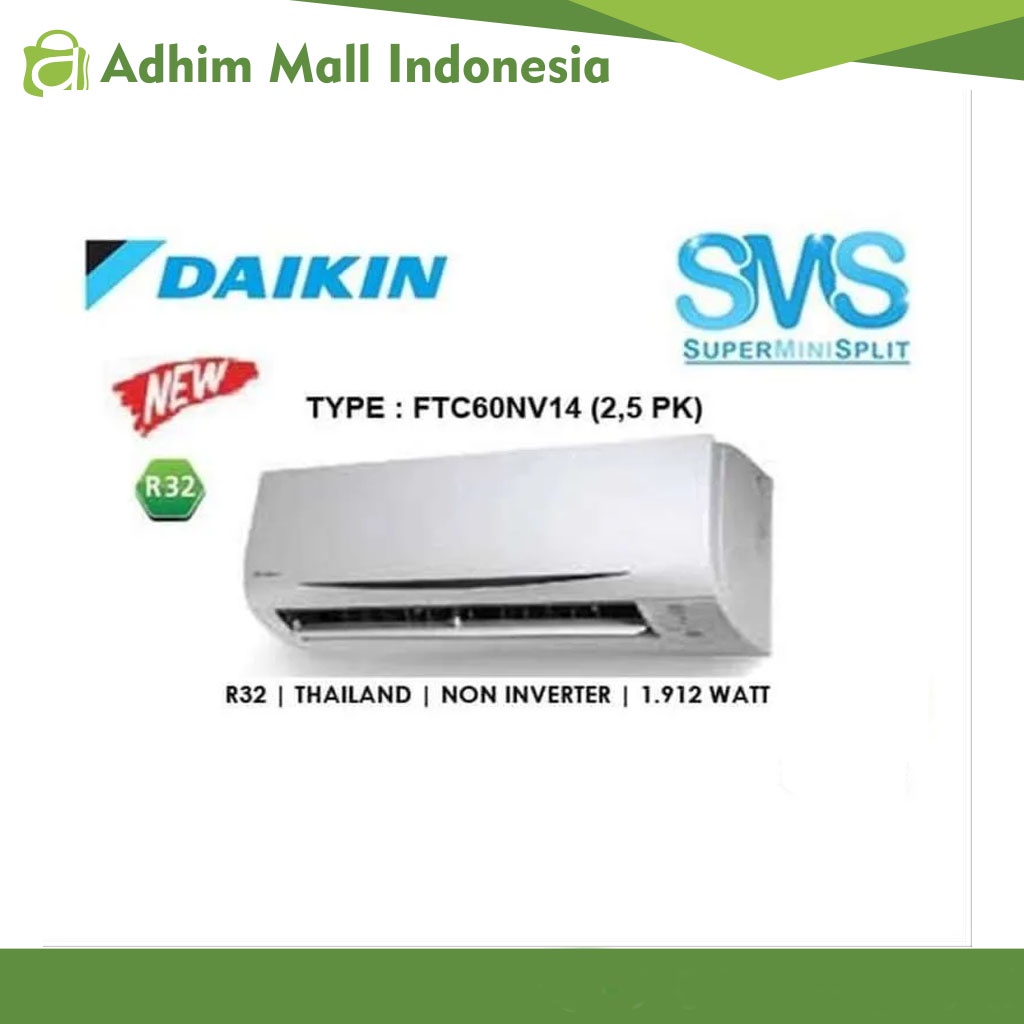 AC Split DAIKIN FTC60NV 2.5 PK