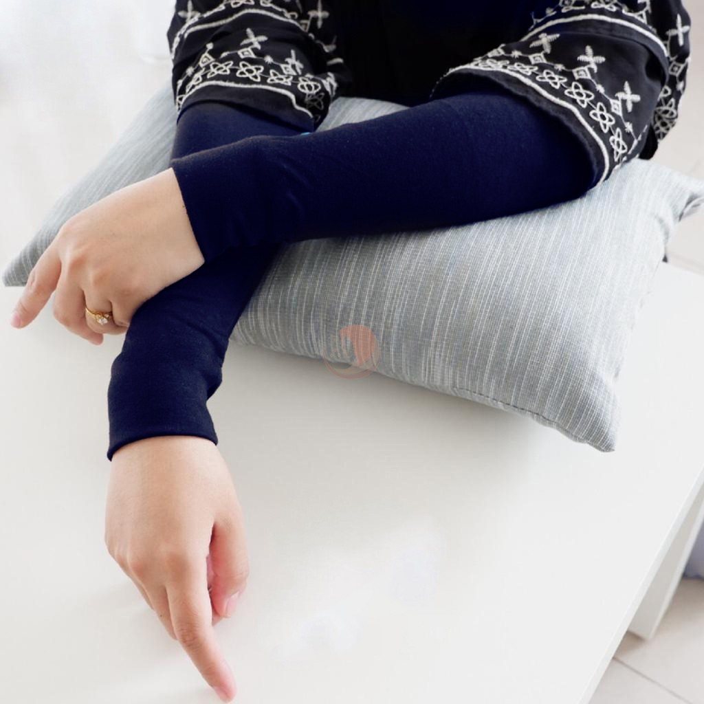 Handsock Manset Tangan Rayon Super Premium Stretch Adem Anti Gerah-Navy