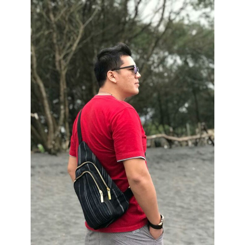 Tas pria Etnik Tenun Ulos Batak (Nopita_Stp)