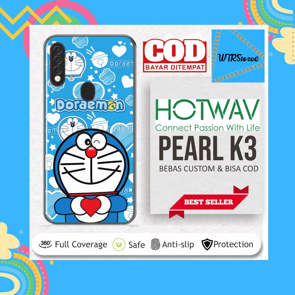 (BELI 1 DAPAT 2) GARSKIN STICKER CASE HOTWAV PEARL K3 DORAEMON BISA CUSTOM - 1AB80