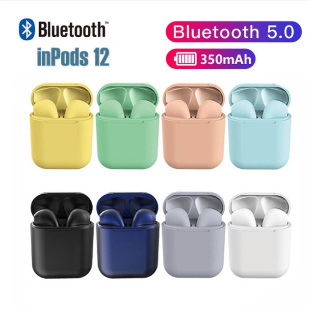 HEADSET BLUETOOTH 12 I12  I7S HEADSET BLUETOTH INPODS 12