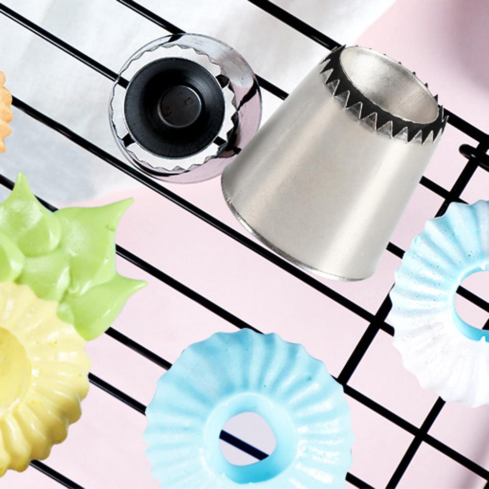 [Elegan] Icing Piping Nozzle Dessert Biskuit Cupcake Kue Dekorasi Rusian Pastry Tip