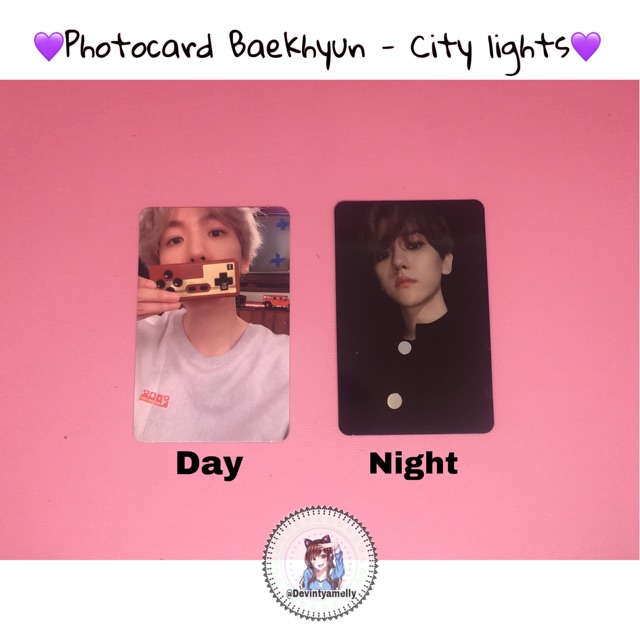 [READY] PHOTOCARD BAEKHYUN ALBUM - CITY LIGHTS DAY NIGHT EXO POWER CHANYEOL SEHUN LOVE SHOT