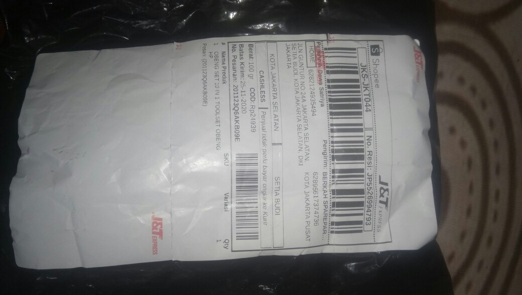 Obeng Set 10 In 1 Toolset Obeng Hp