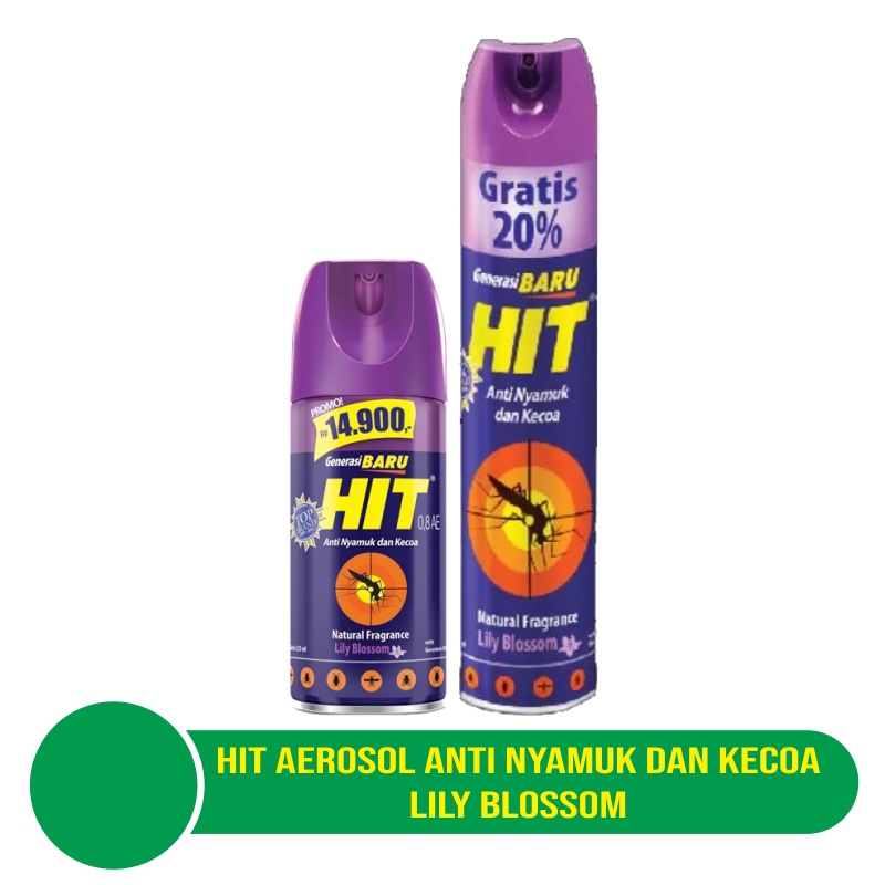 Hit Aerosol Anti Nyamuk Dan Kecoa Lily Blossom 200ml / 600ml