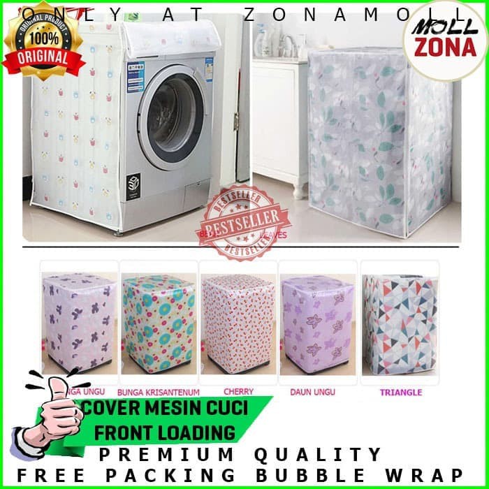Sarung Cover Mesin Cuci Penutup Front Loading Bukaan Depan Anti Air Pilih Warna Terbaik Shopee Indonesia