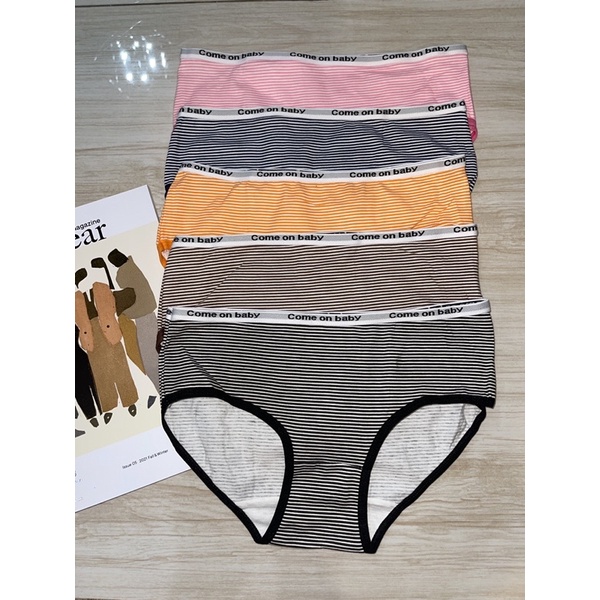 CELANA DALAM IMPORT STRIPE COME ON BABY KODE 1155/UNDIES IMPORT