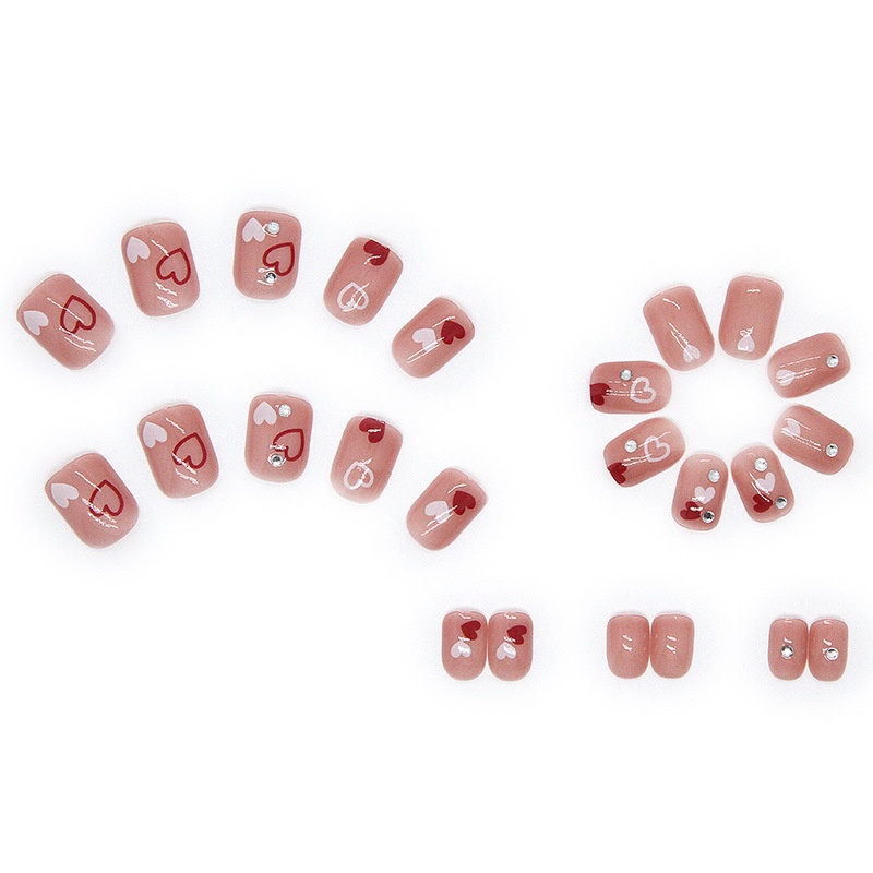 24pcs / Kotak Kuku Palsu Full Cover Z321 Untuk Dekorasi Nail Art