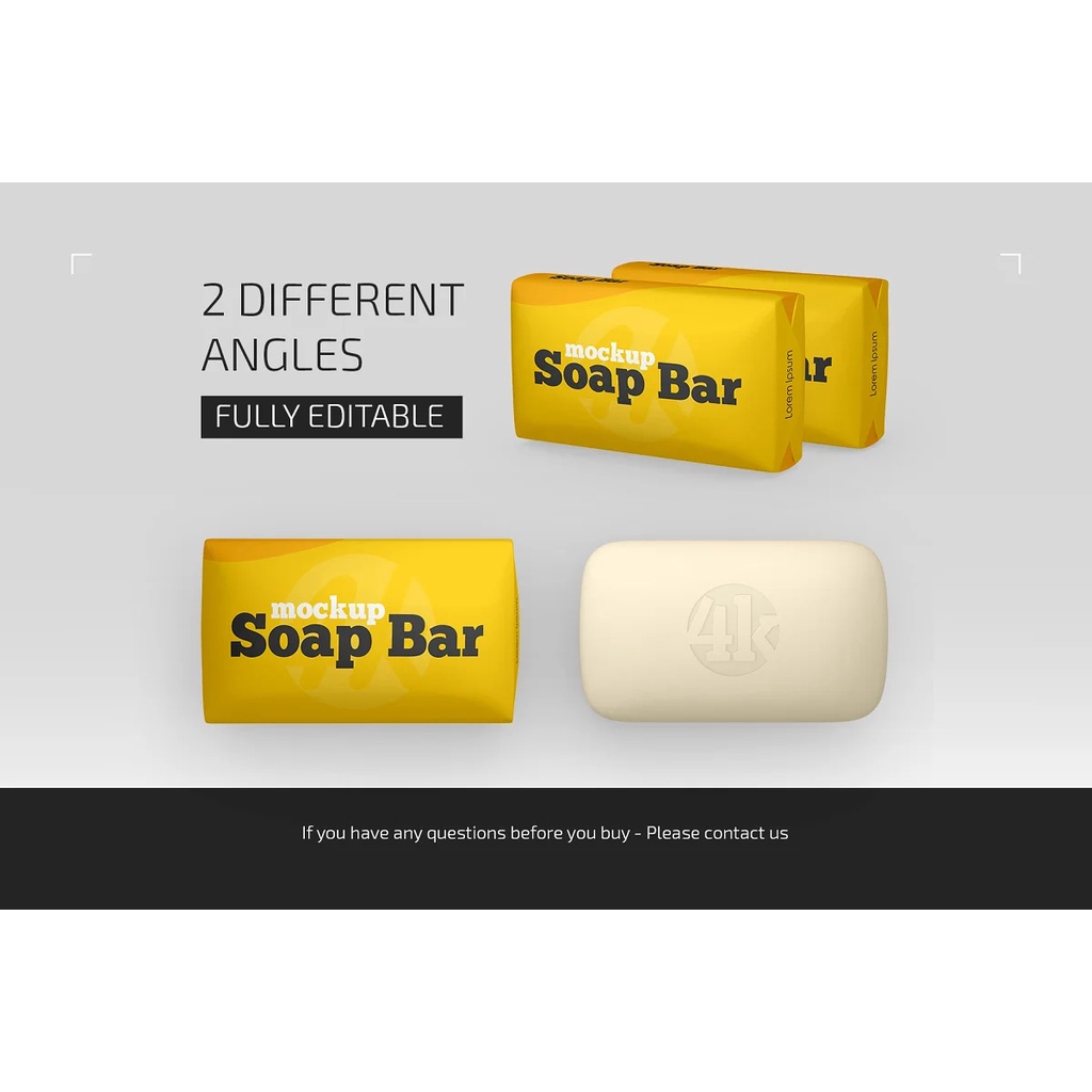 Matte Soap Bar Package Mockup Set