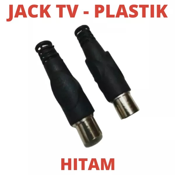 Jack Antena TV Plastik Male Jantan / Jak tv Cowo Plastik / Colokan Antena Tv