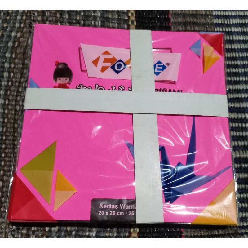 

KERTAS ORIGAMI UKURAN 20x20 cm,KERTAS WARNA 2 SISI