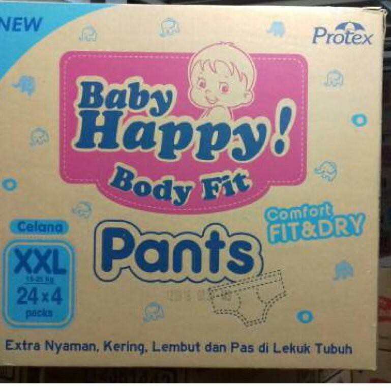 Baby Happy XXL 24+4 /1 Karton isi 4Ball/Popok Celana L99U