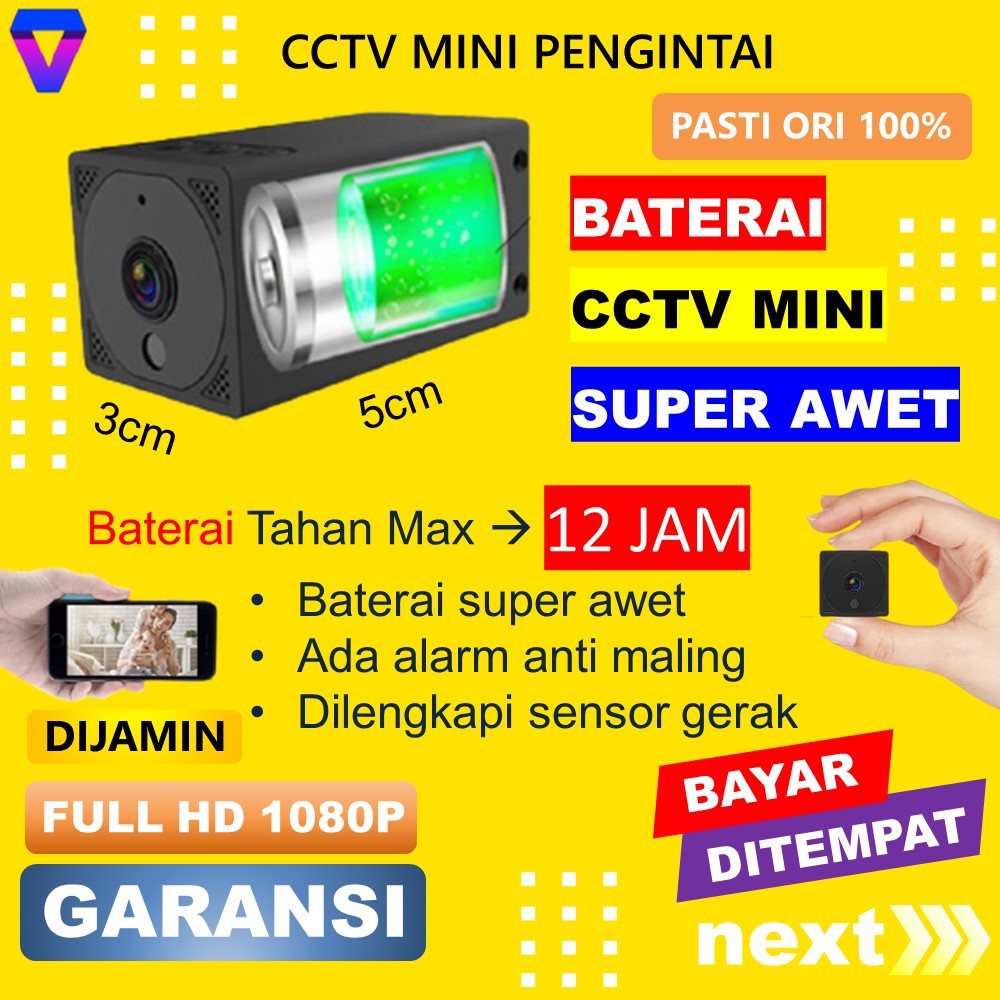 Jual KAMERA CCTV MINI WIFI TERSEMBUNYI OUTDOOR CAMERA PENGINTAI MINI