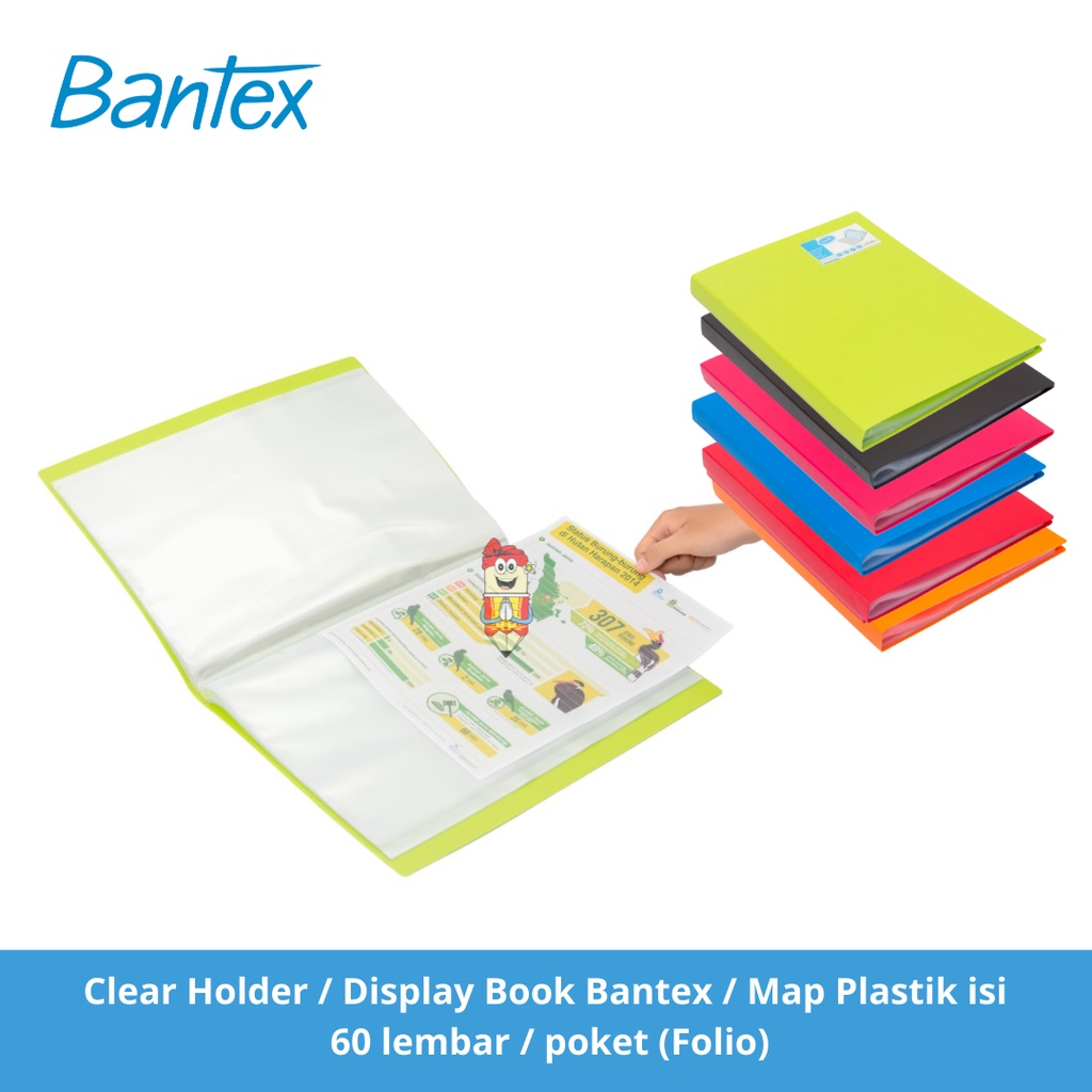

Clear Holder / Display Book Folio Bantex 3187 / Map Plastik 60 lbr
