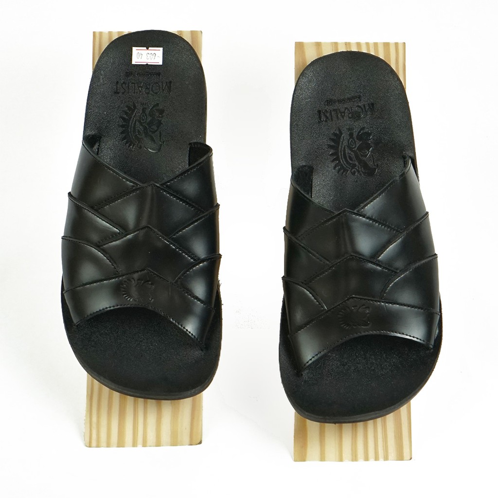 Sandal Casual Pria Sendal Kulit Asli Model Kokop SDL603