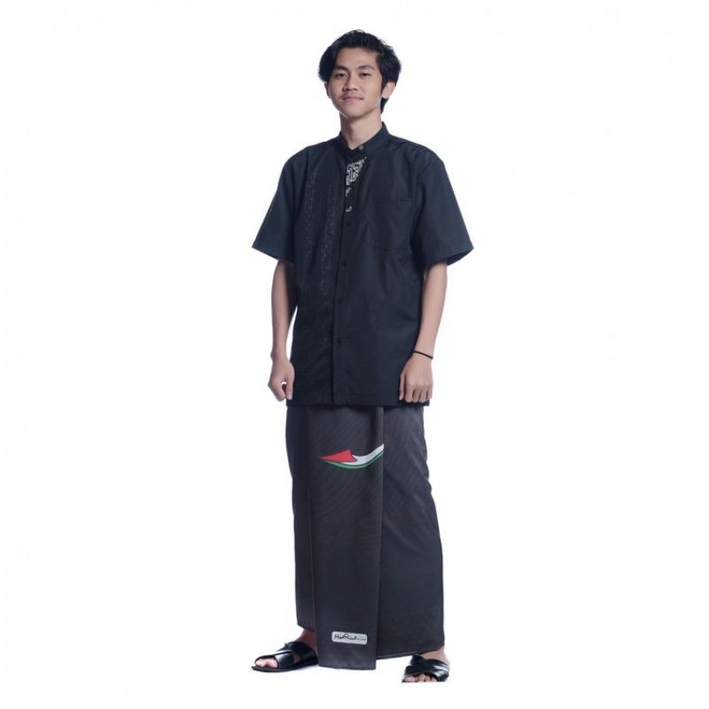Rabbani Men Sarung Palestina Flap 1 Dewasa All Size Palestina Style