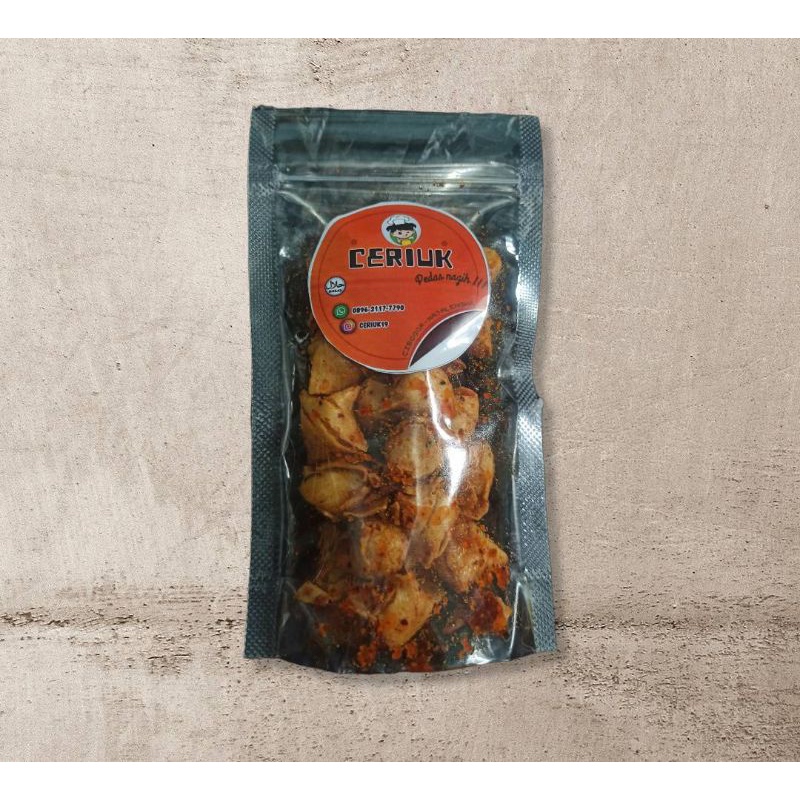 

CEMILAN RINGAN Somay kering ori / pedas daun jeruk nipis isi 65gram