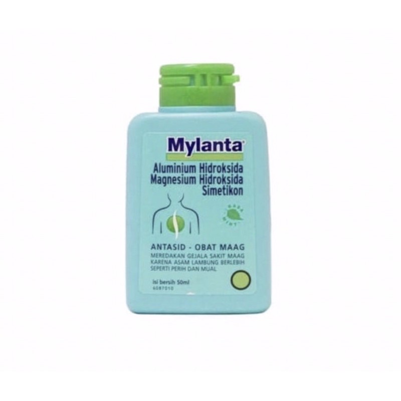 Mylanta sirup 50 ml | 150 ml &amp; strip 10 tablet ( mengobati perut kembung &amp; maag )