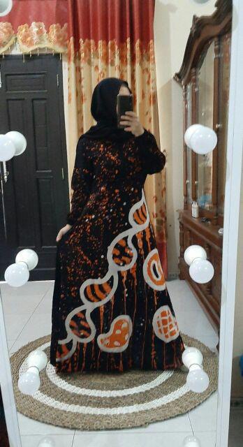 Rka-71 Gamis Twill Ori Batik Elzhaf Size M