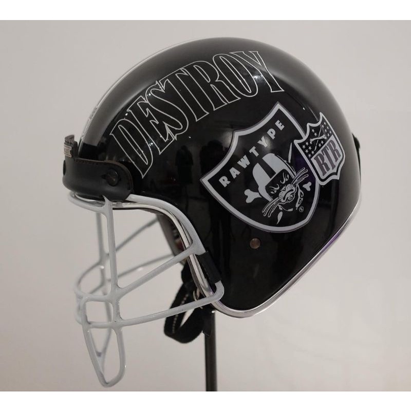 HELM RIDERS AND RULES X RAW TYPE RIOT ORIGINAL HELMET RNR TEAM RAWTYPE LIMITED EDITION