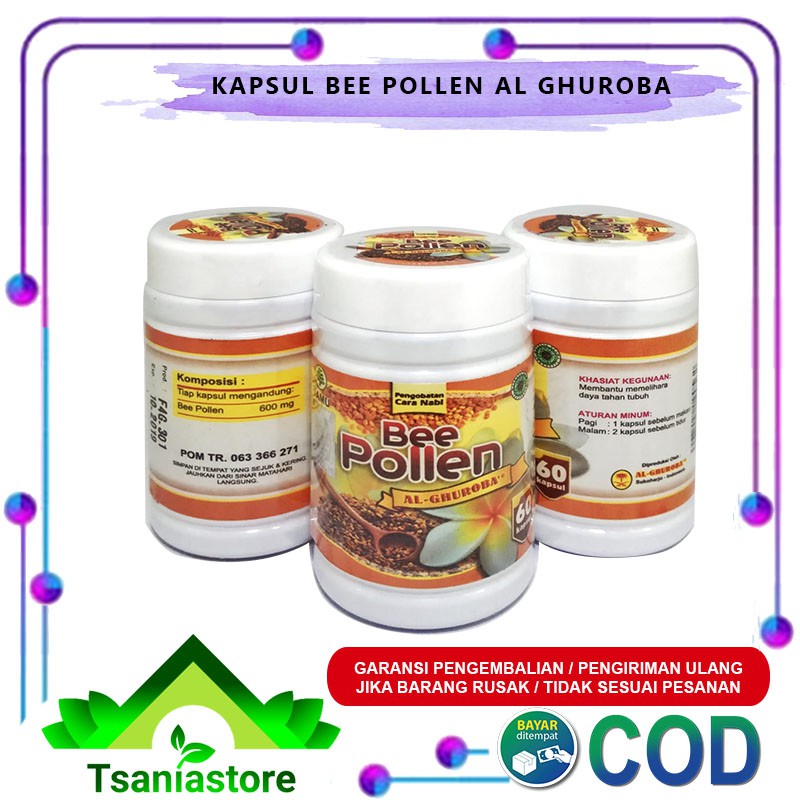 Bee Pollen Kapsul Alghuroba Kapsul Penyubur kandungan