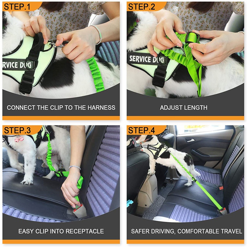 Dog Seat Belt Car Safety Pet Cat Harness 74cm Tali Sabuk Pengaman Kucing Anjing Peliharaan