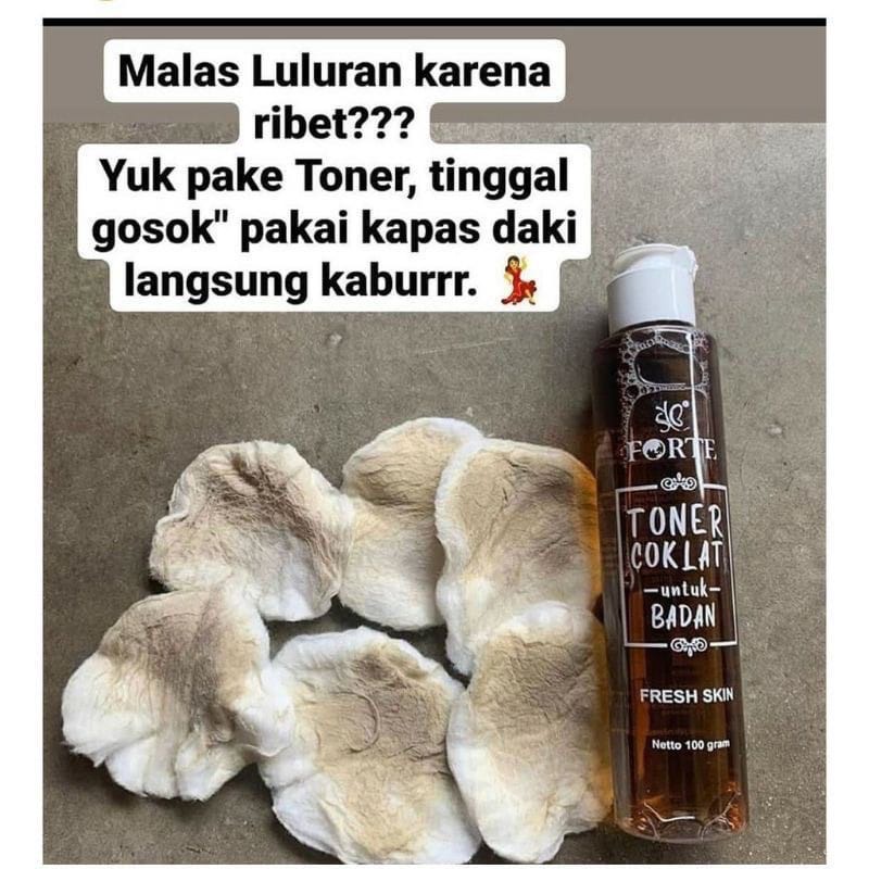 Toner Badan Coklat Whitening Syb Forte Perontok Daki Pemutih Tubuh