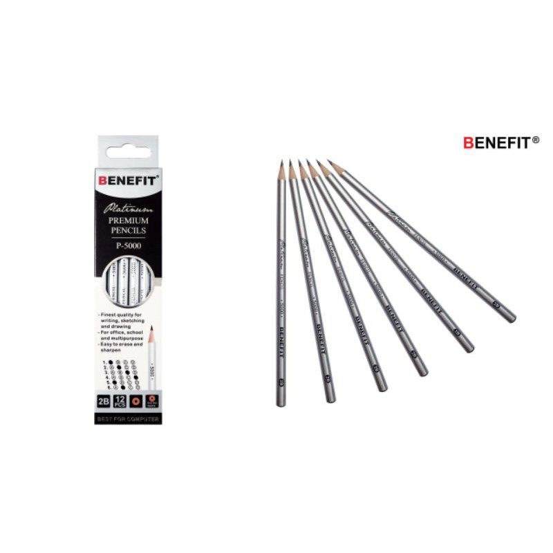 

(12 pcs) Pensil 2B / pensil 2B benefit / pensil 2B murah / pensil
