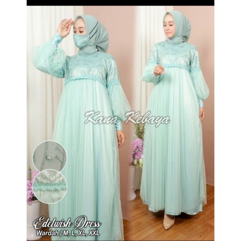 COD GAMIS ORIGINAL/GAMIS EDELWISH/DRESSS TULLE/GAMIS PESTA MODERN