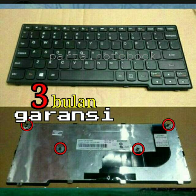 Keyboard Laptop Lenovo IdeaPad S20 30 S210 S210T S215 S215T S20-30 Hitam