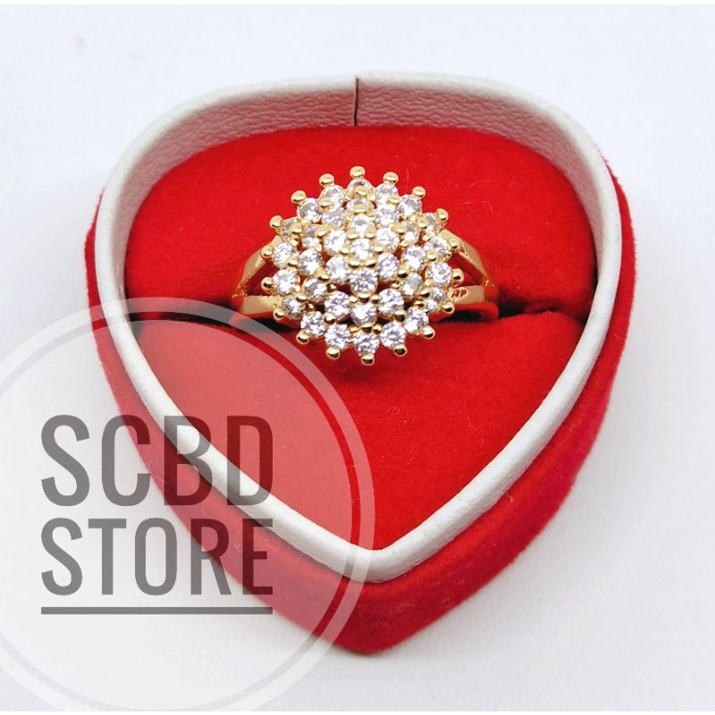 Cincin Wanita Xuping Motif Duri