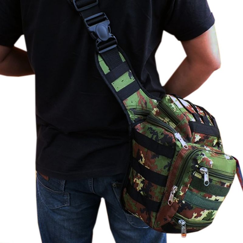 Tas Pria Tactical Military Loreng ARMY Jumbo Tas Selempang Pinggang Paha Militer