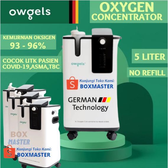 Owgels Medical German Oksigen Medis Oxygen Concentrator Mesin Oksigen Konsentrator Alat Oksigen