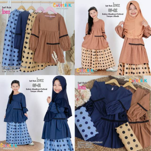 Best Seller SETELAN ANAK CUTETRIK baju  muslim  anak lucu 