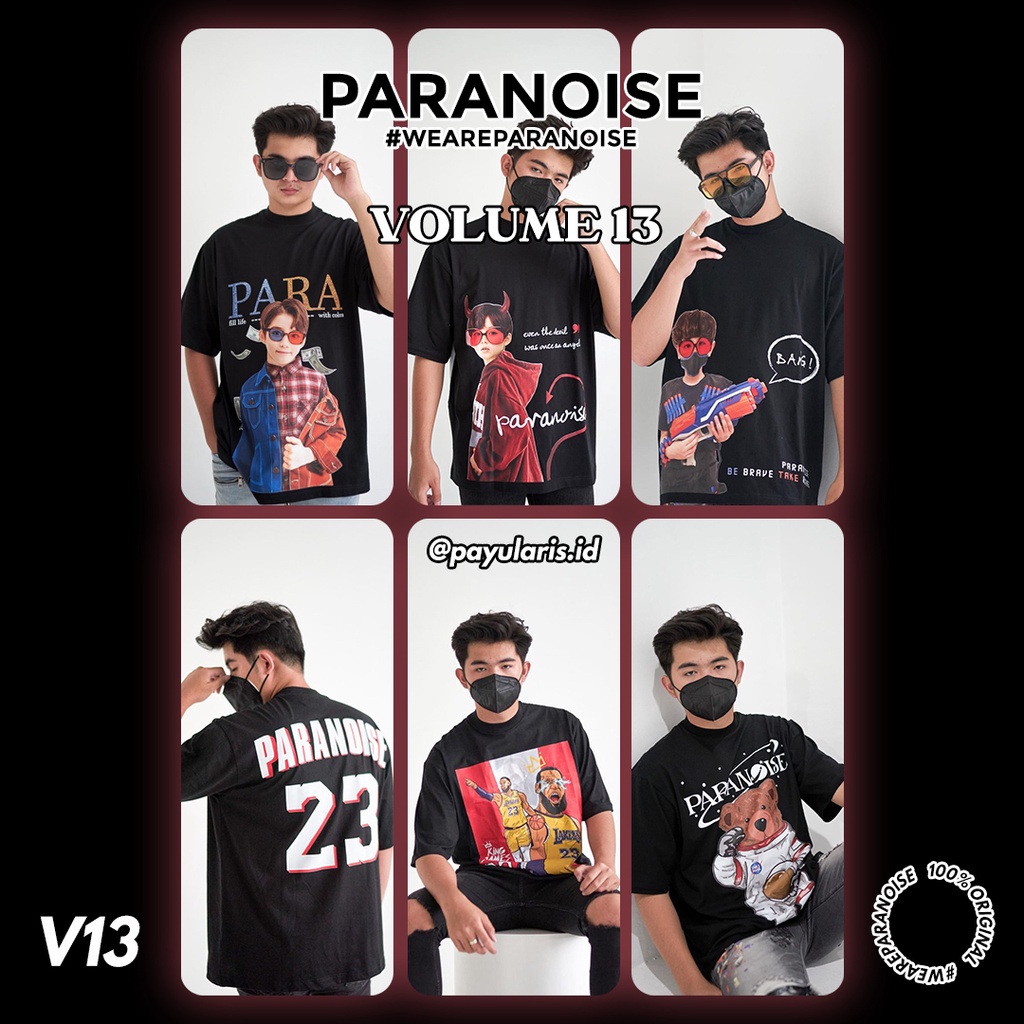 PARANOISE VOL 13 TSHIRT - LEBRON JAMES/TEDDY/GUN/DEVIL/KID MONEY (ORIGINAL)