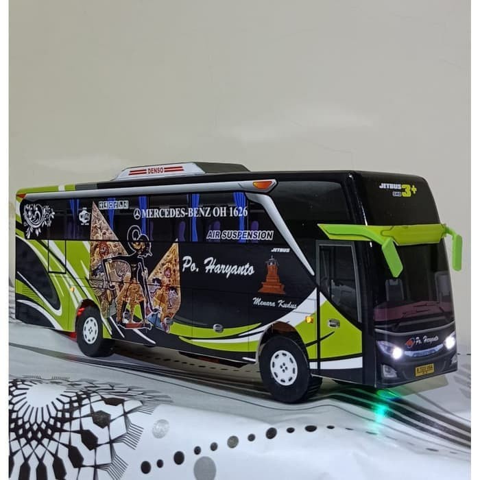 Jual Gaya Miniatur Bus Bis Shd Haryanto Livery Wayang Gunungan Plus