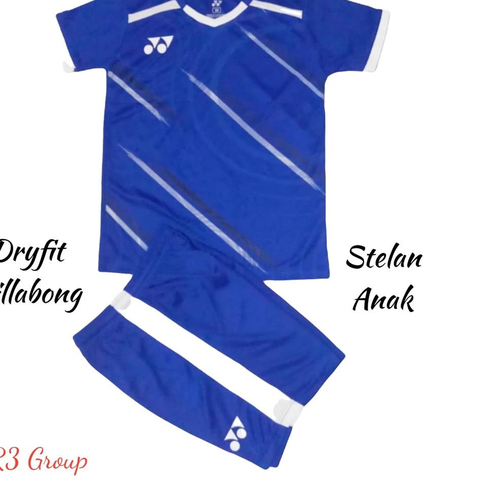 Baju stelan olahraga anak usia SD SMP baju badminton baju bulutangkis baju volly baju olahraga motif